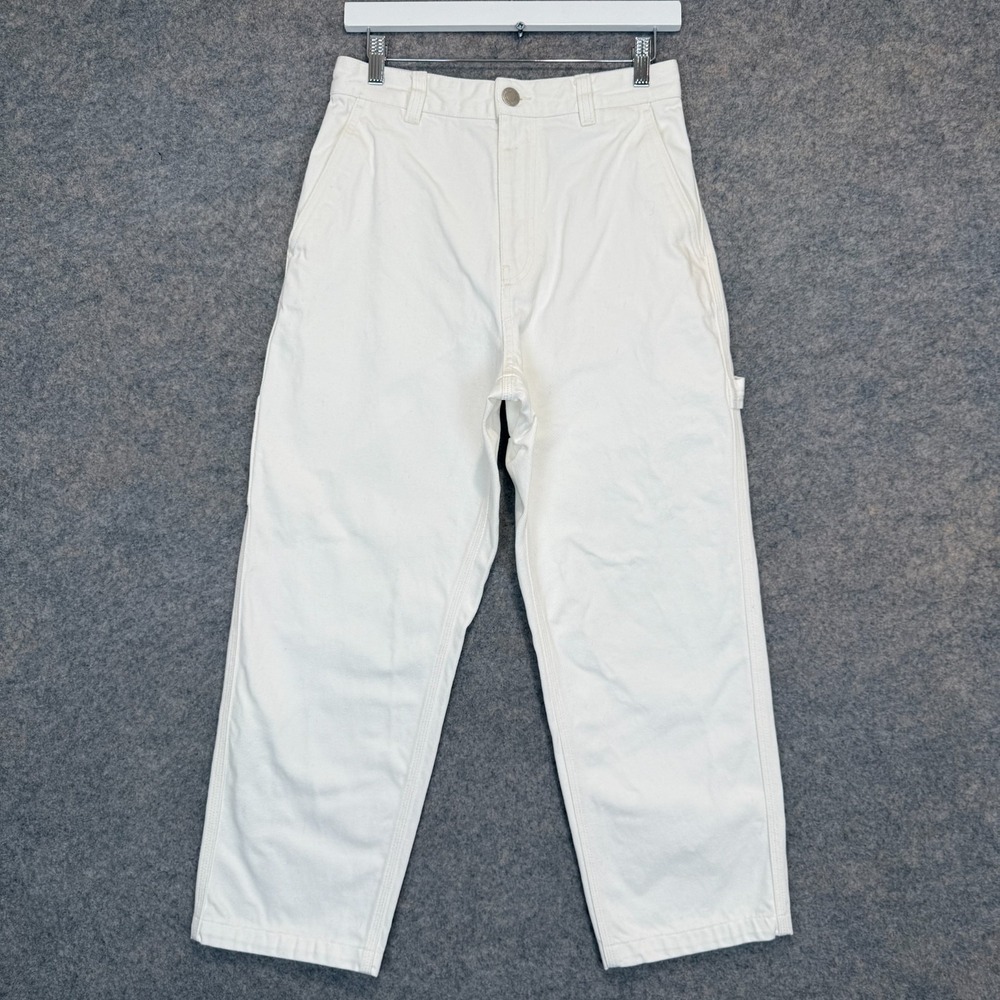 AMI Paris Japan Alexandre Mattiussi Cargo Jeans Womens 30 (27x25) High Rise Crop